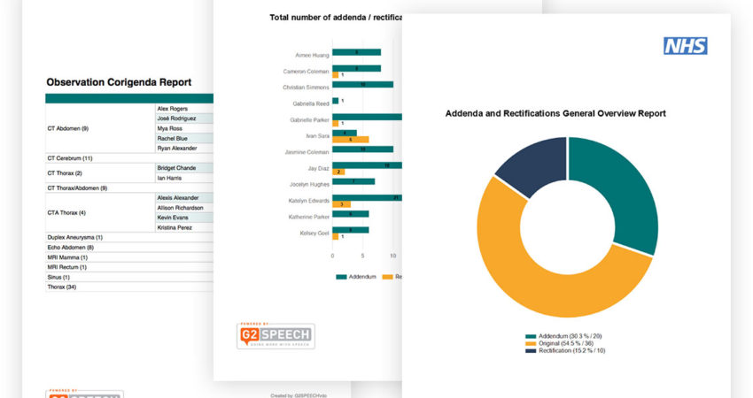 G2 Analytics, reporting tool for speech recognition | G2 Speech