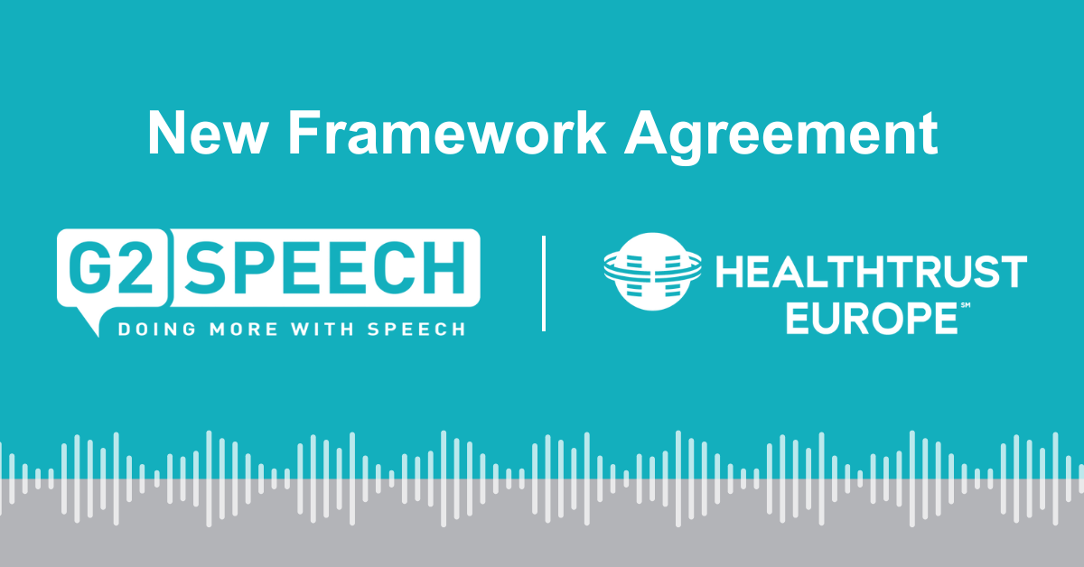 G2 Speech Appointed to HealthTrust Europe’s AI Solutions Dynamic ...